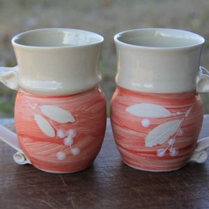Lilly Pilly Red - Mugs Pair