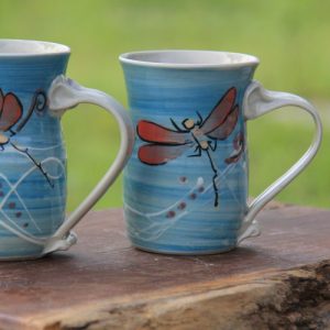 Lazy blue dragonfly - mug