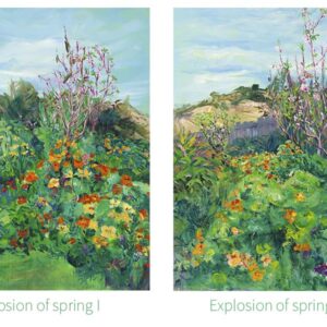 Diptych- Explosion of spring I & II — Fine Art Reproductions