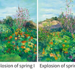 Diptych- Explosion of spring 1 and 2 — Fine Art Reproductions